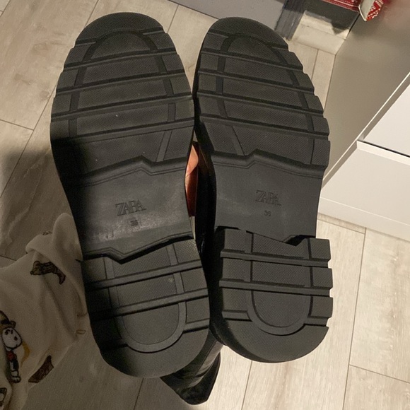 Zara Over the Knee tall lug sole boot - Picture 8 of 10